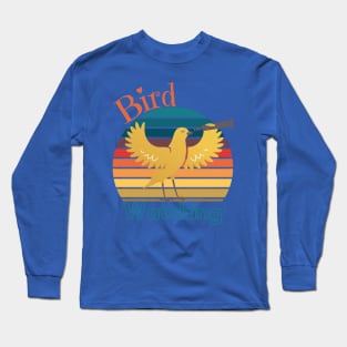 Vintage Bird Watching Long Sleeve T-Shirt